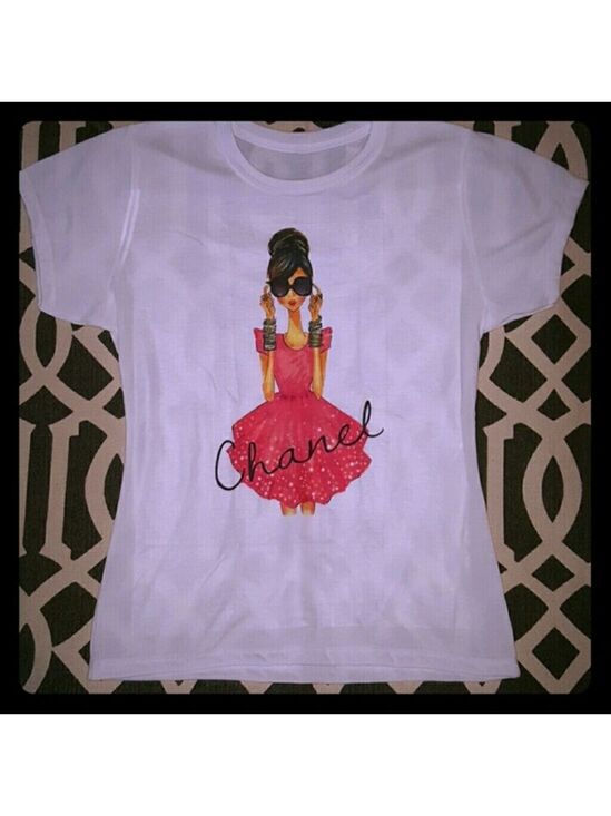 Handmade Tops - Sold {Lady in Red Fashion Tee}